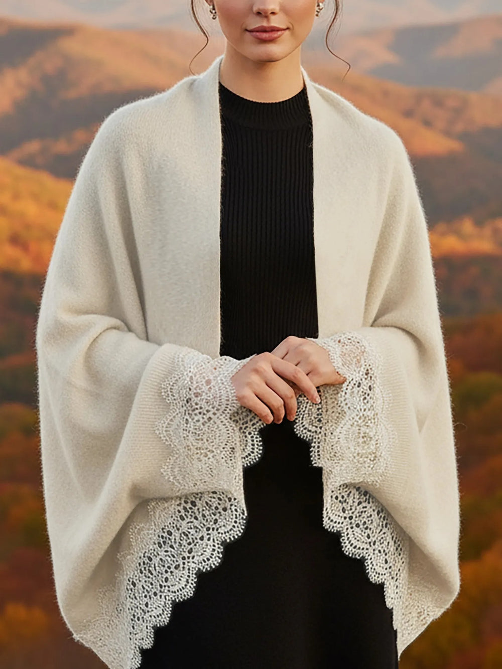 Apricot Cashmere Long Sleeve Cardigan