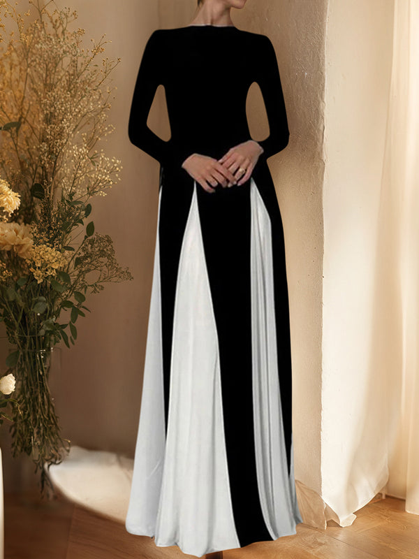 Black & White Contrast Dress