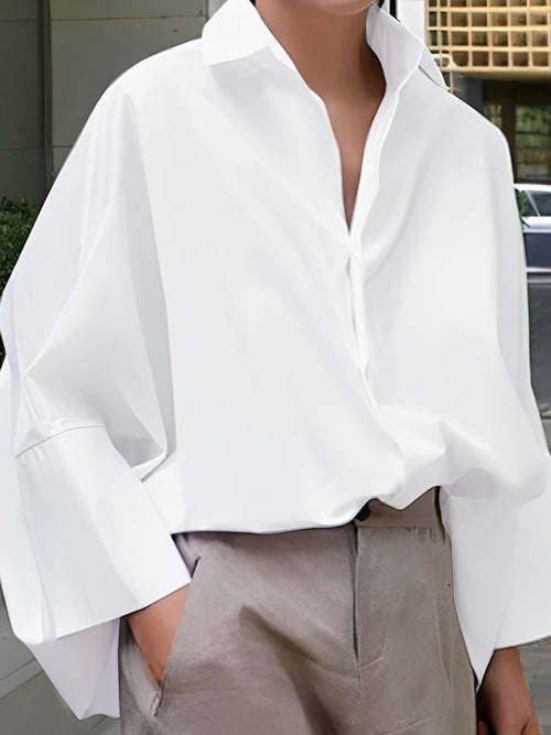 Casual Long Sleeve Commuter Blouse