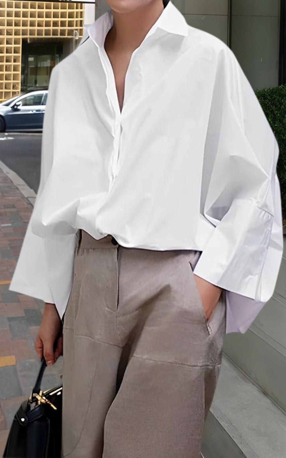 Casual Long Sleeve Commuter Blouse