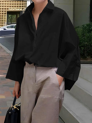 Casual Long Sleeve Commuter Blouse