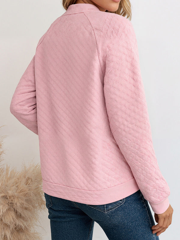 Casual Zipper Stand-Collar Hoodie