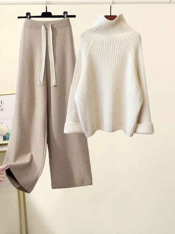 Chic Baggy Long Sleeve Two-Piece Set