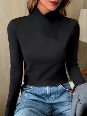 Classic Black Long Sleeve Top