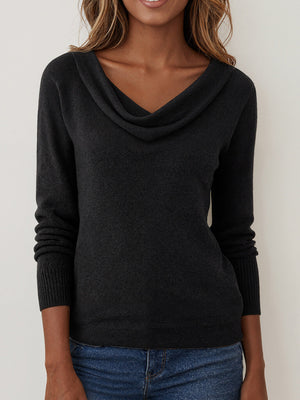 Classic Soft Knit Long-Sleeve Sweater