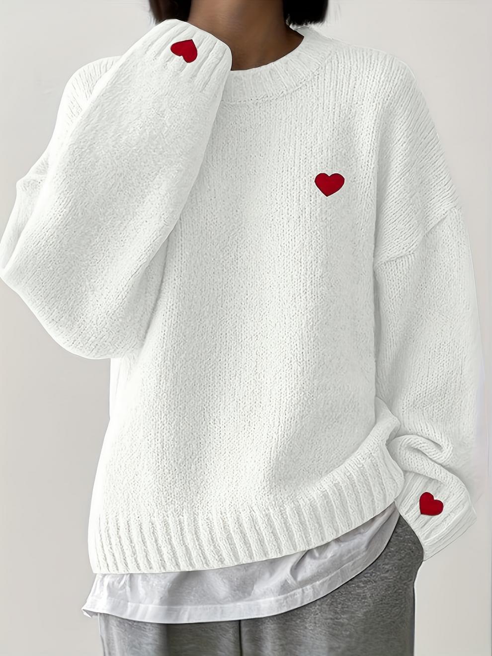 Classic White Long Sleeve Sweater