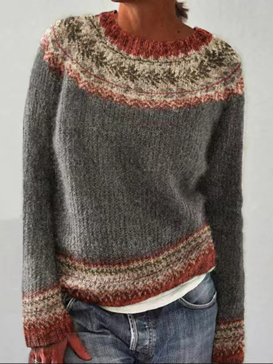 Contemporary Color-Block Pullover
