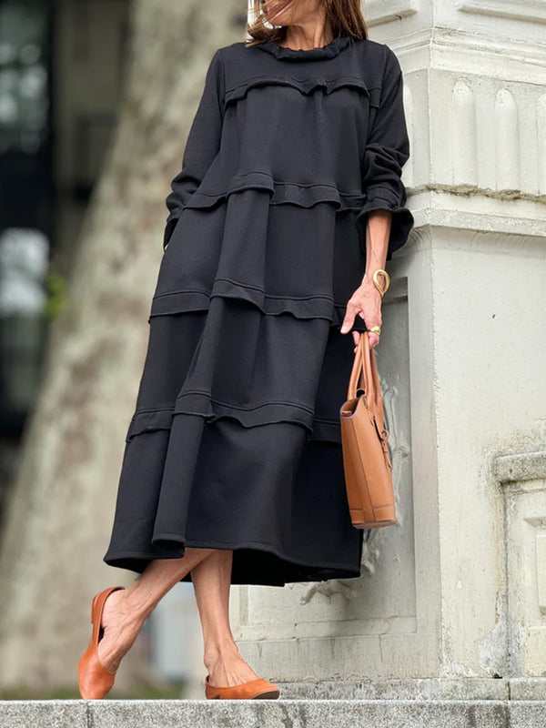 Cozy Ruffle Maxi Dress
