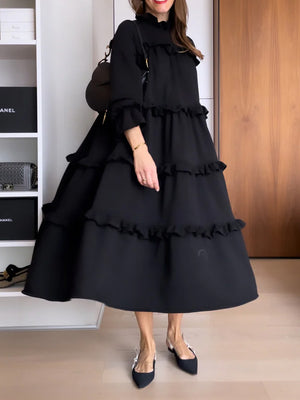 Cozy Ruffle Maxi Dress