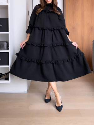 Cozy Ruffle Maxi Dress