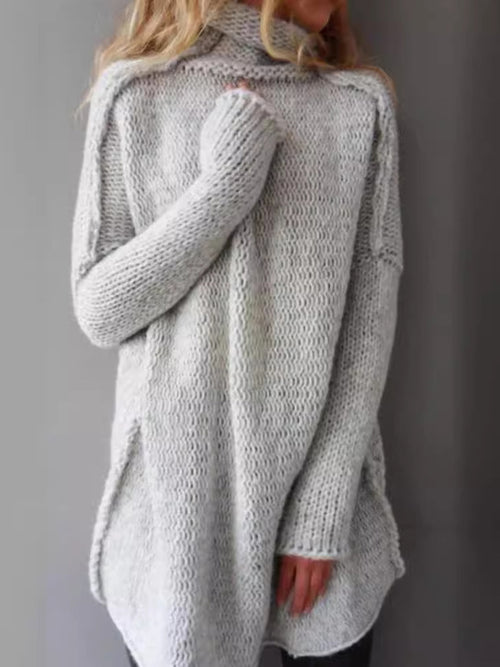 Dramatic High-Collar Knit