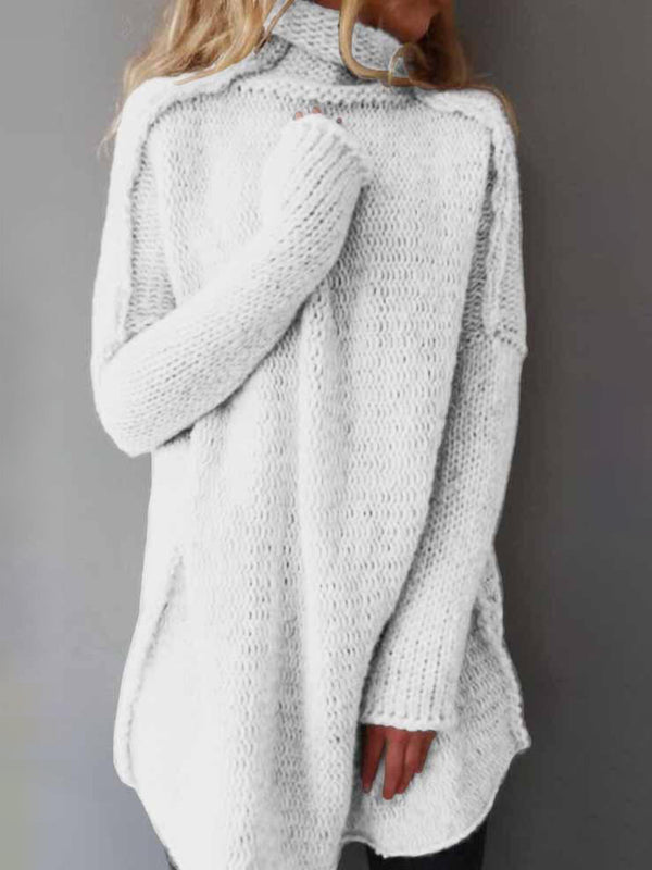 Dramatic High-Collar Knit