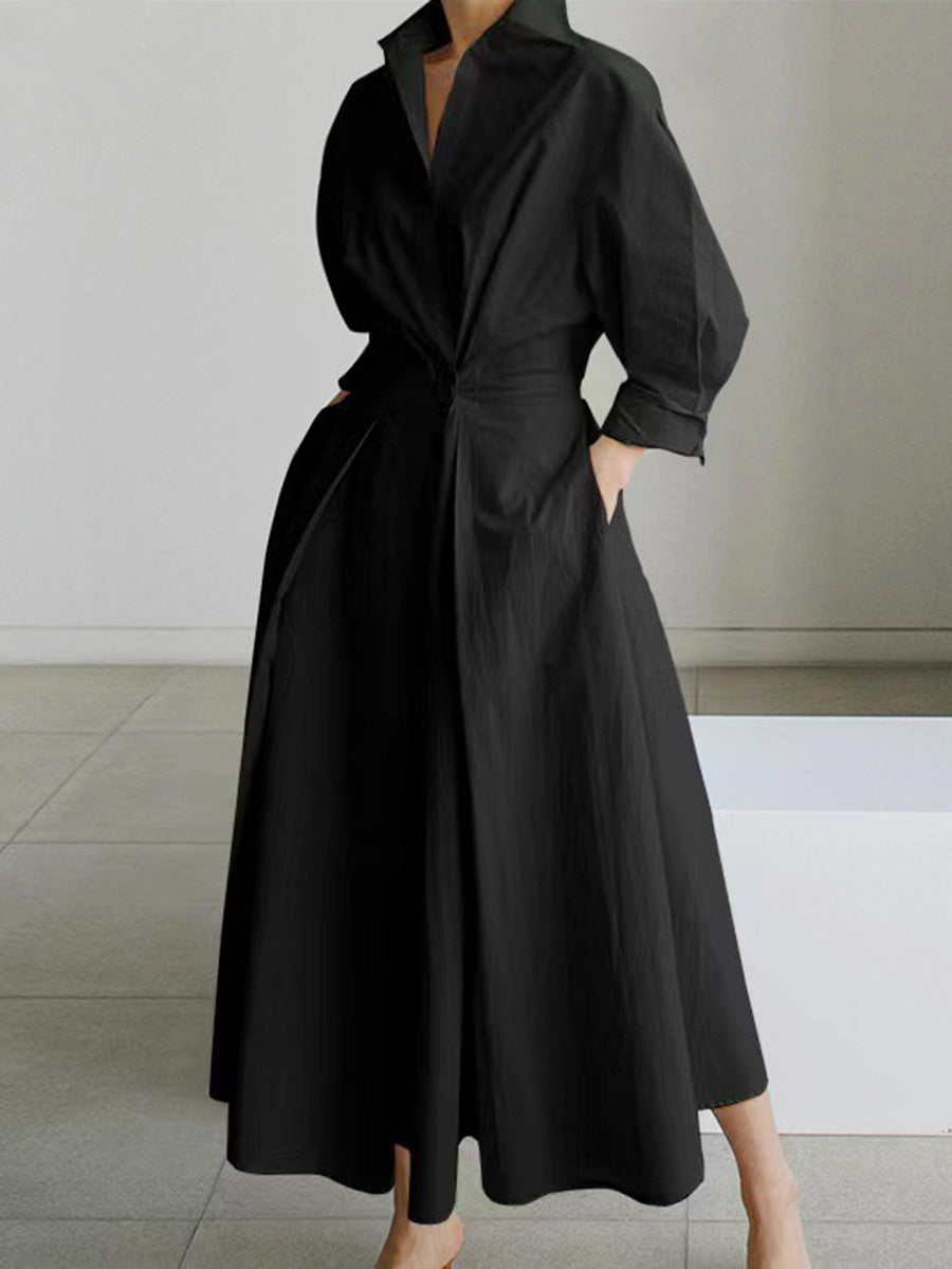 Effortless Elegance V-Neck Essential Dress