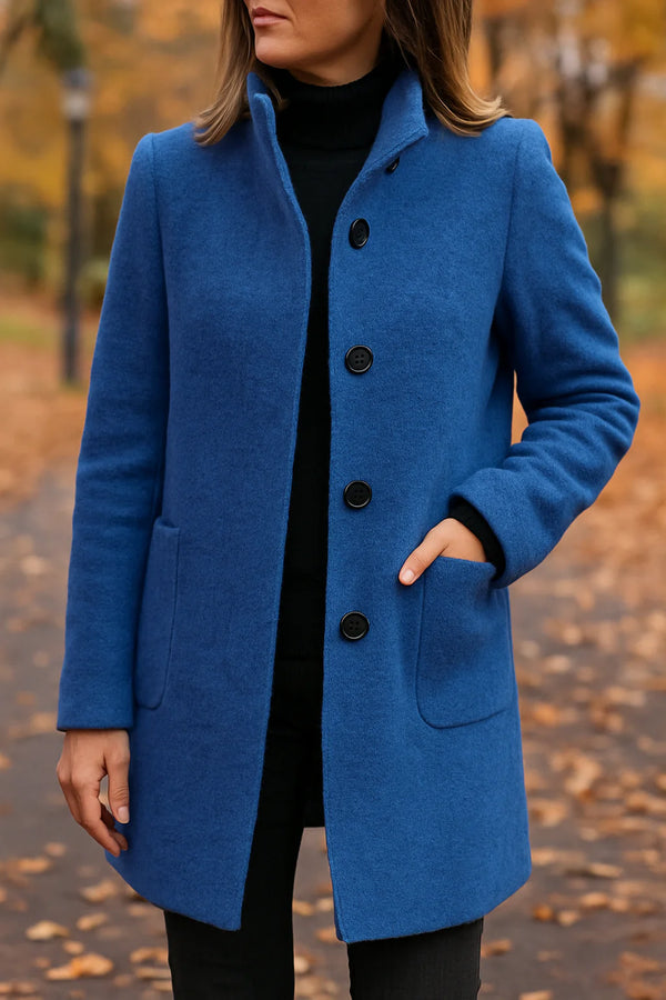 Elegant High-Collar Coat