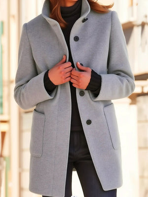 Elegant High-Collar Coat