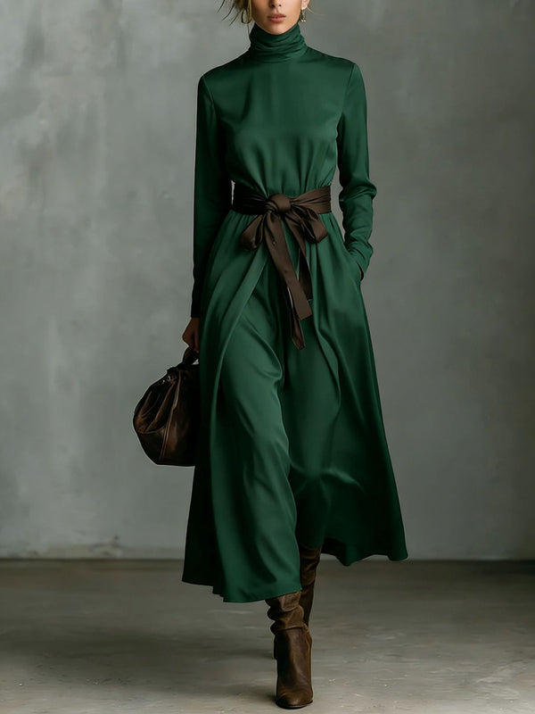 Elegant High-Neck Maxi Dress