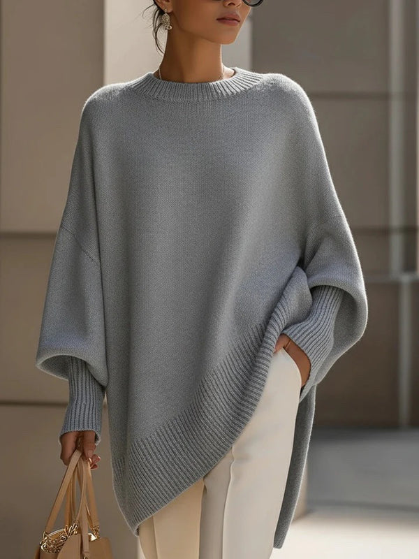 Everyday Essential Solid Knit Loose Sweater