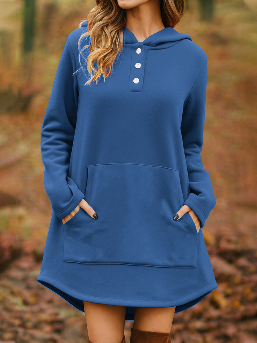 Fashion Solid Color Hoodie
