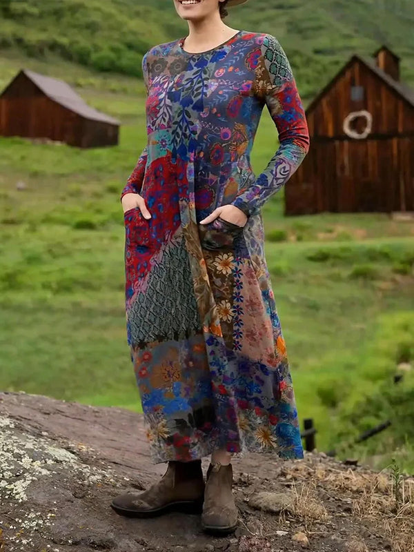 Floral Print Maxi Dress