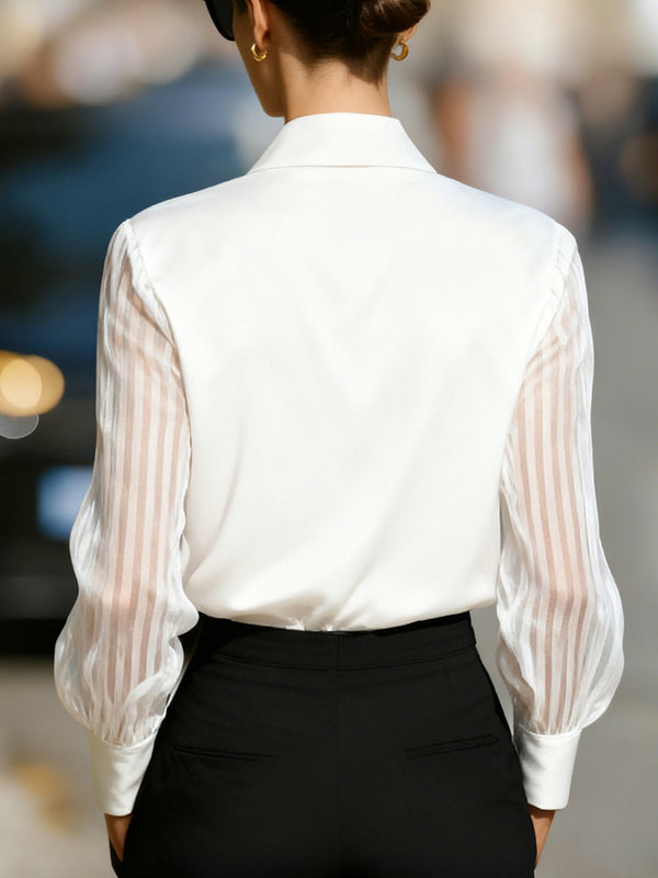 Luxury Satin Long-Sleeve Shirt