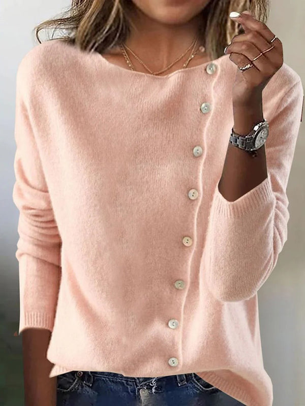 Modern Asymmetric Knit Cardigan Top