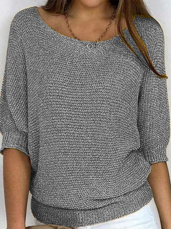 Refined 3/4 Sleeve Pullover