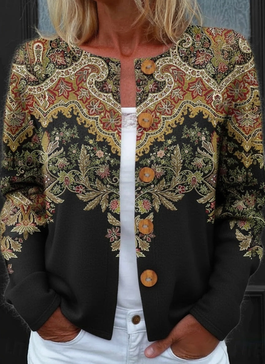 Stylish Fashion Print Cardigan