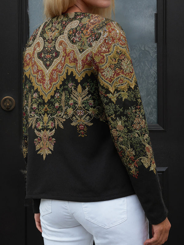 Stylish Fashion Print Cardigan