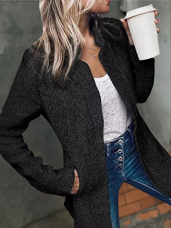 Thickened Tweed Classic Coat