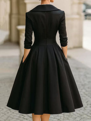 Timeless Elegance Long-Sleeve Dress