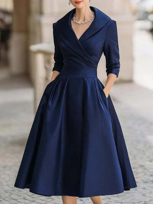 Timeless Elegance Long-Sleeve Dress