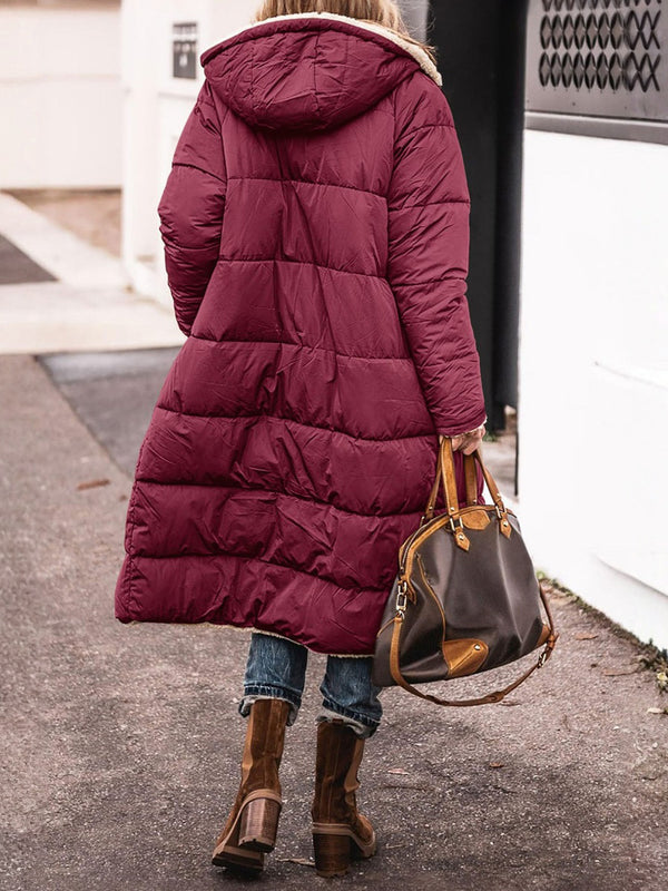 Two-in-One Reversible Cotton Hoodie Jacket