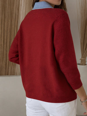 Unique Denim Patchwork Cardigan