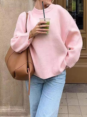 Versatile Knit Pullover Sweater