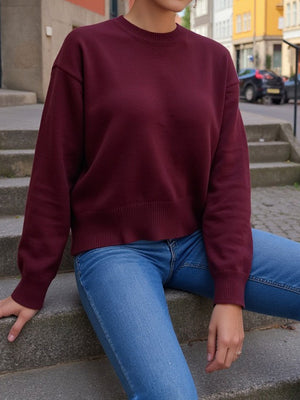 Versatile Knit Pullover Sweater