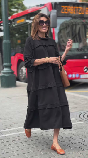 Cozy Ruffle Maxi Dress